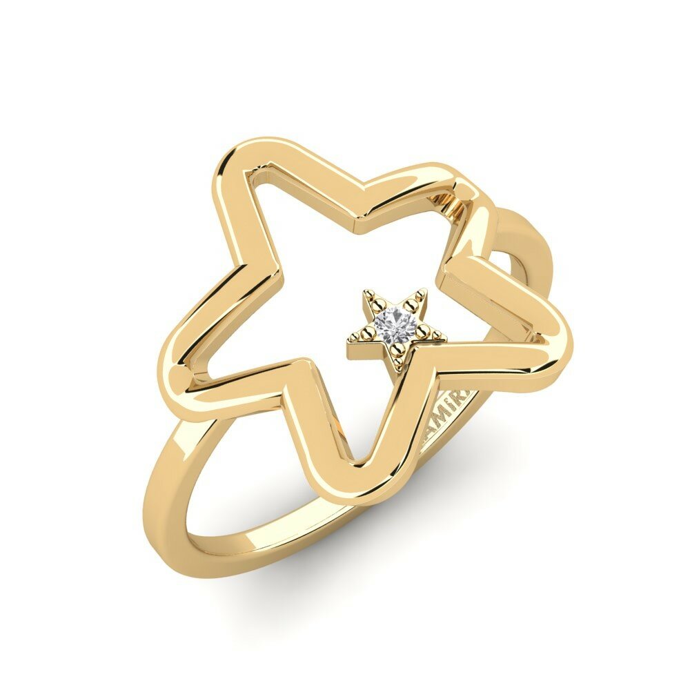 White sapphire Ring Unfere