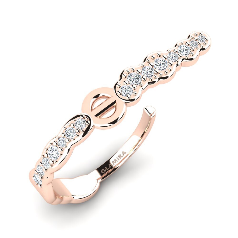Or rose 375 Bague Walle