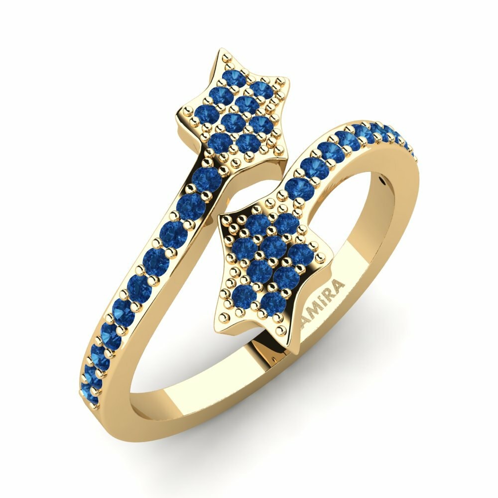 Donker Blauwe Zirkoon Ringen Forlen