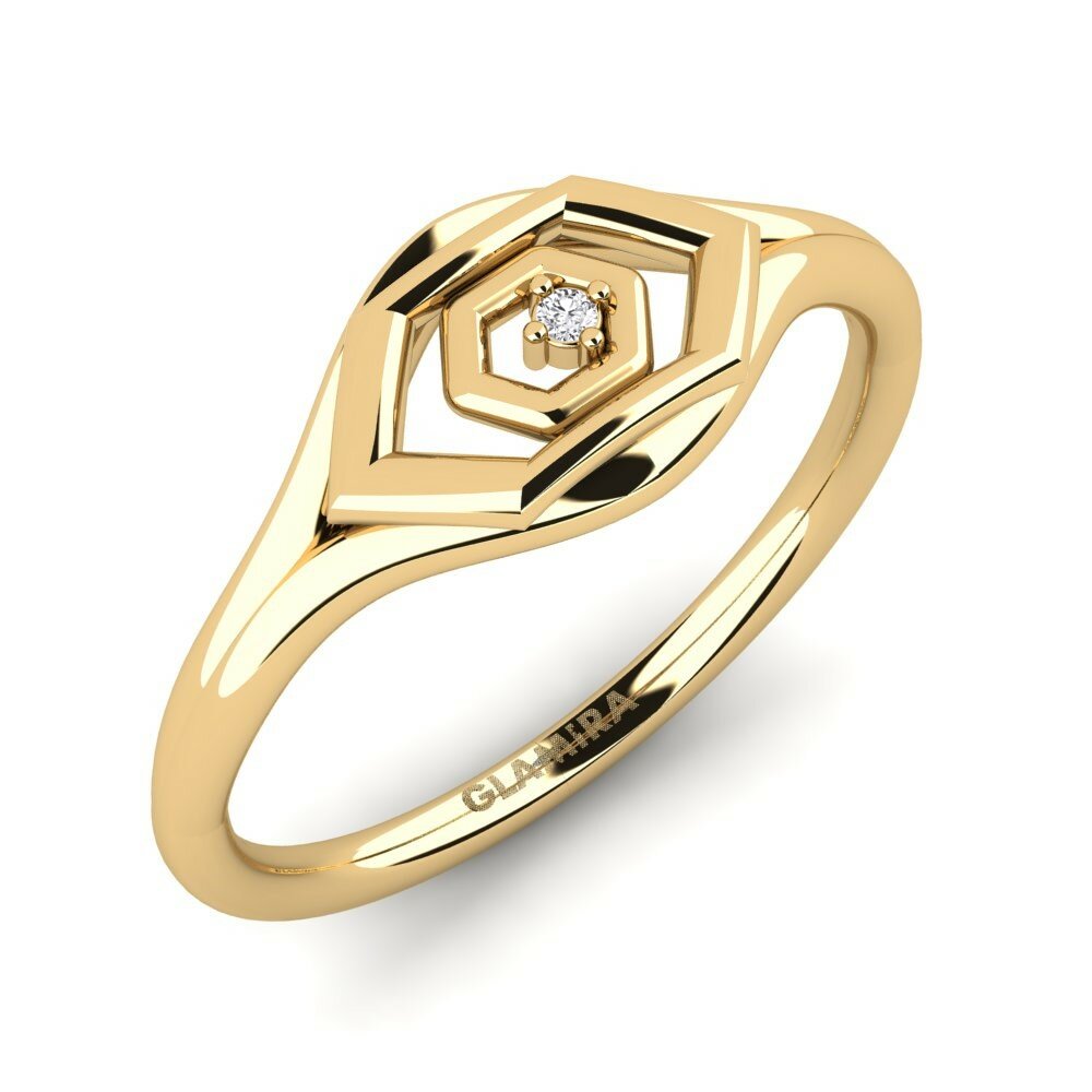 White sapphire Ring Fugui