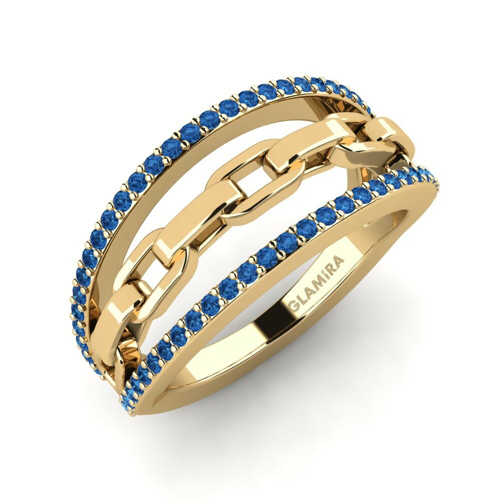 Donker Blauwe Zirkoon Ringen Fulle