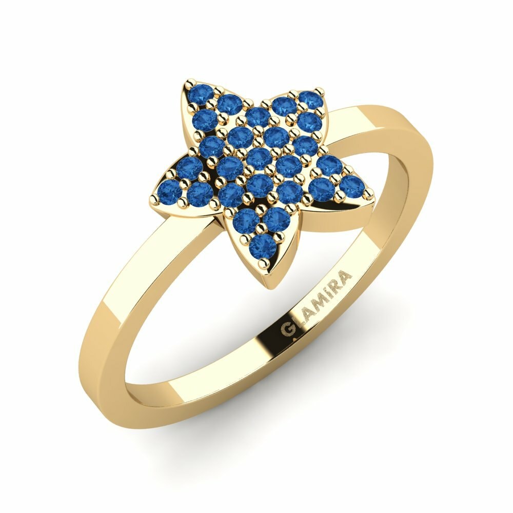 Donker Blauwe Zirkoon Ringen Fusse