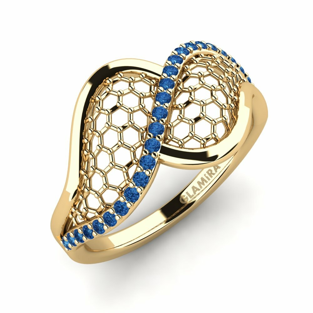 Donker Blauwe Zirkoon Ringen Futyr