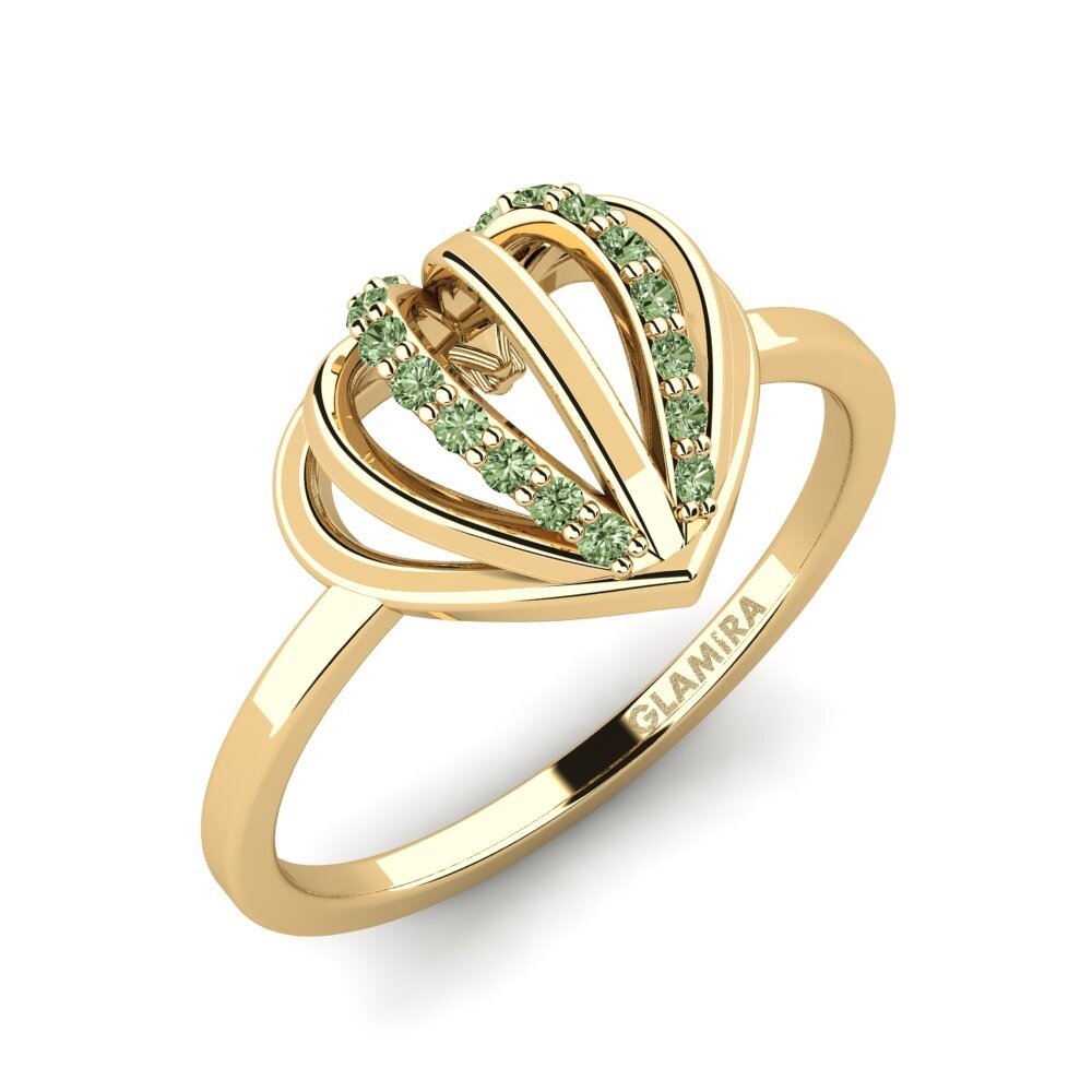 Diamant Vert Bague Gawbou