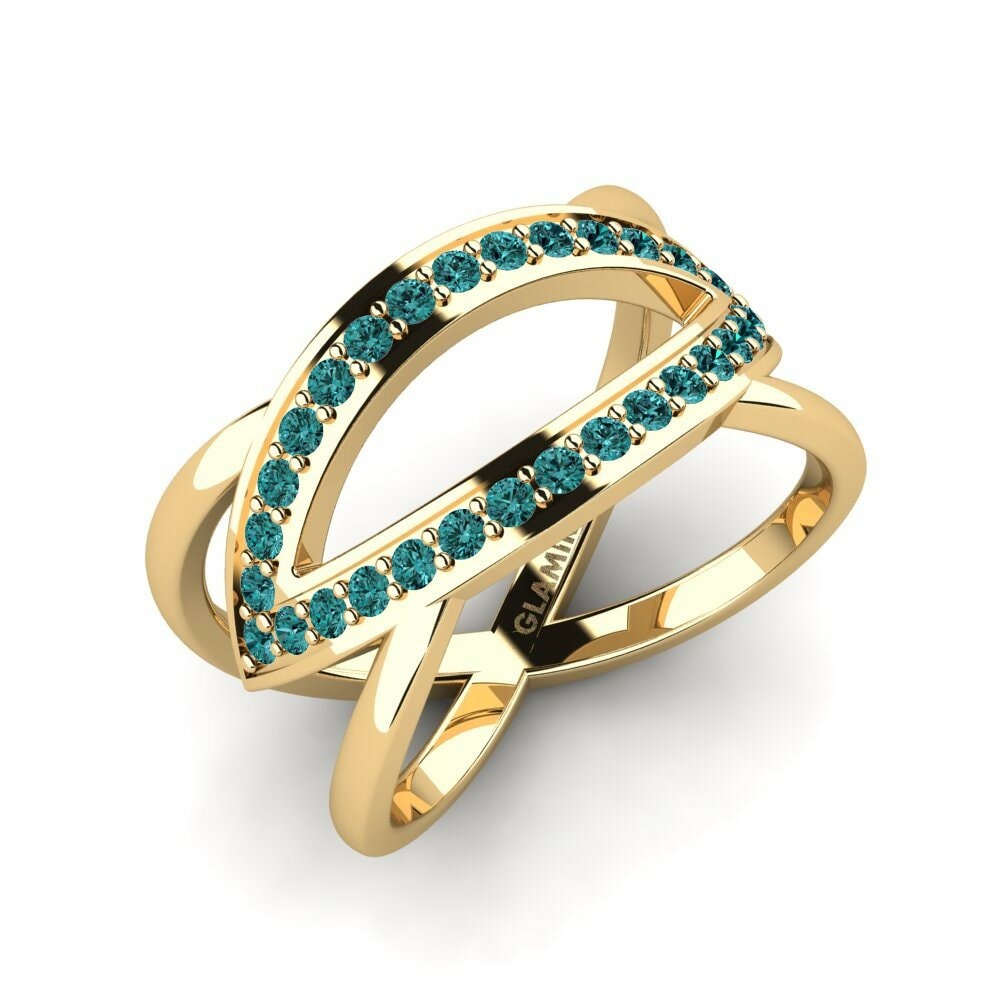 Blauwe Diamant Ringen Gengs