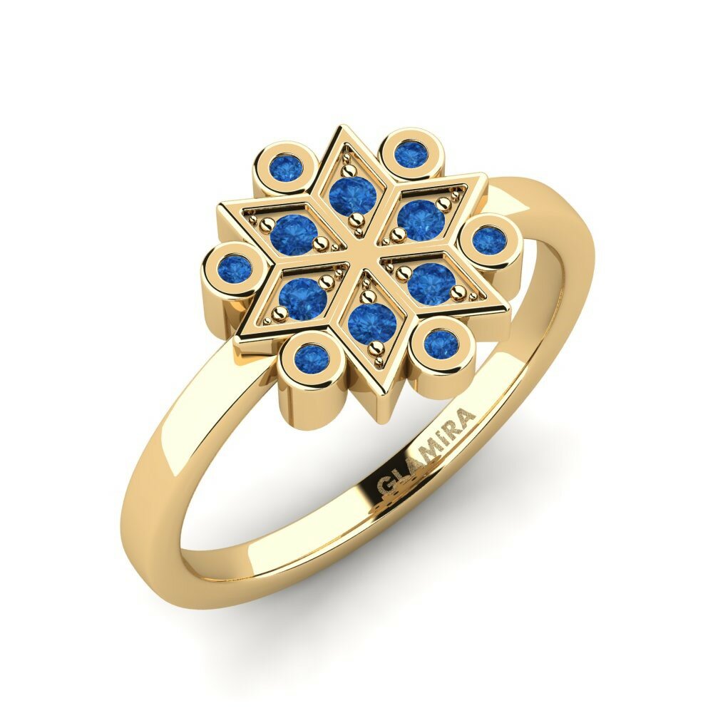 Donker Blauwe Zirkoon Ringen Gewelaa