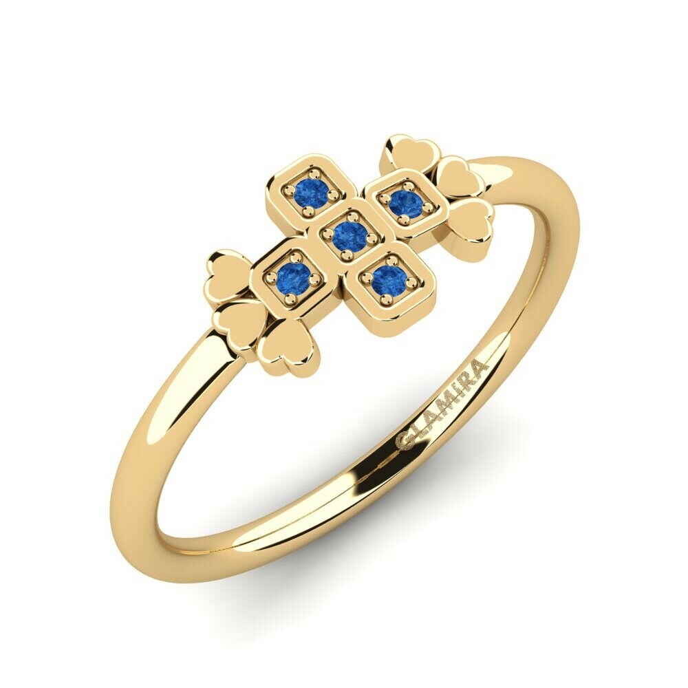 Donker Blauwe Zirkoon Ringen Geychi