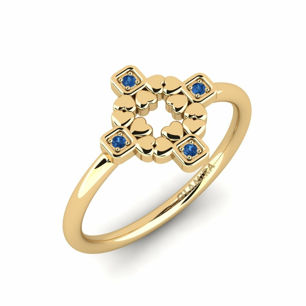 Donker Blauwe Zirkoon Ringen Gucain