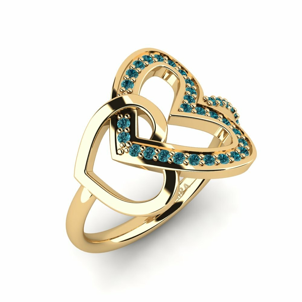 Blauwe Diamant Ringen Habibu
