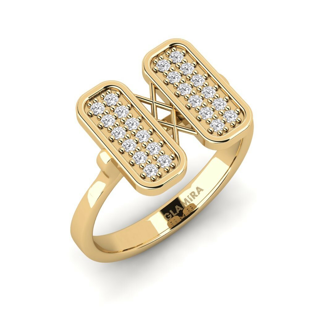 White sapphire Ring Helixan