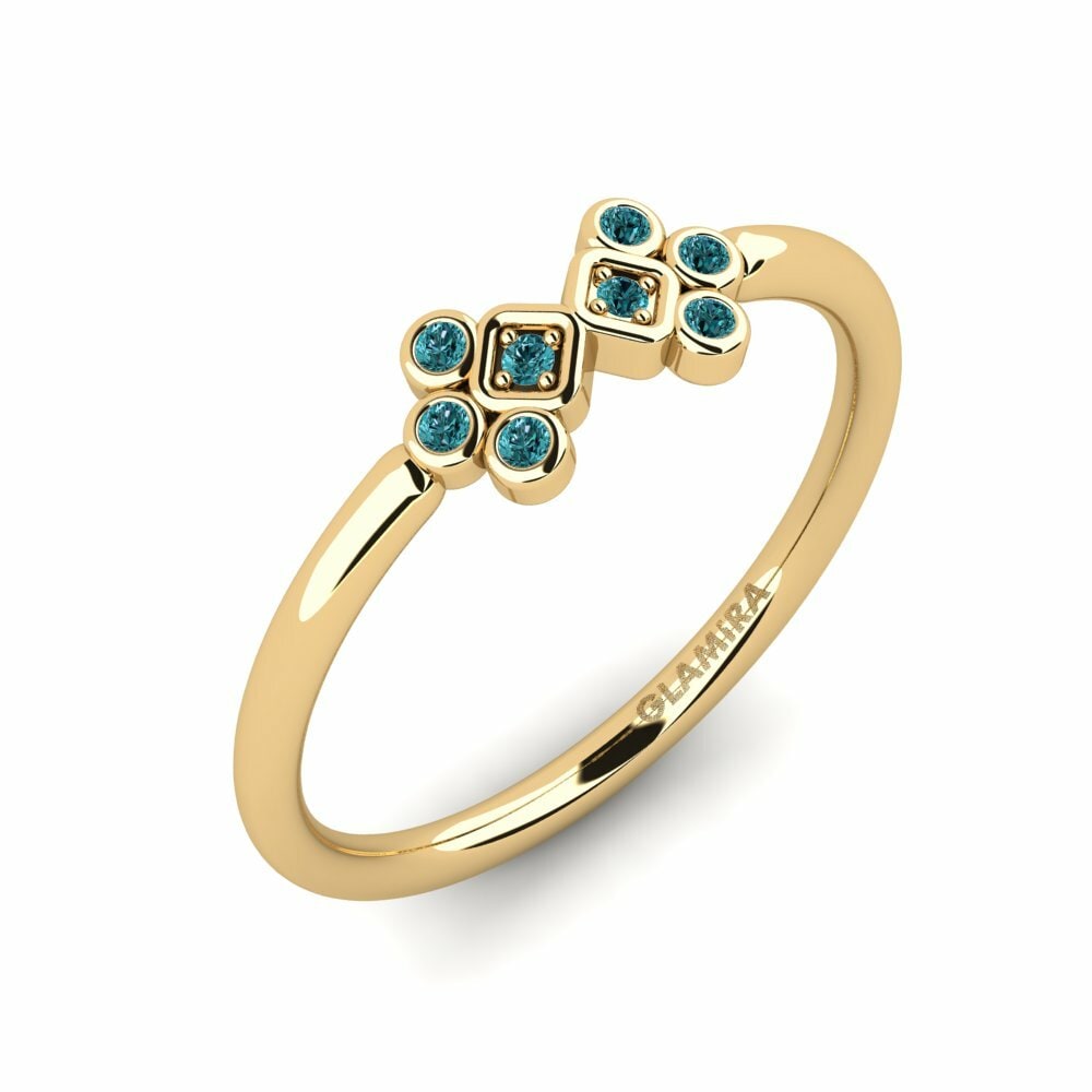 Blauwe Diamant Ringen Hetrump