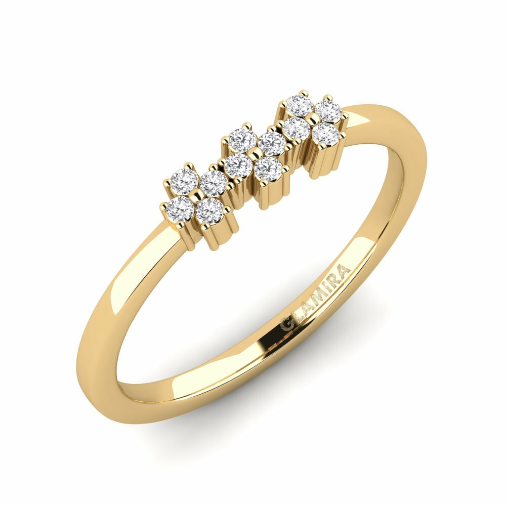 White sapphire Ring Hishin