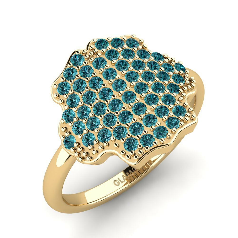Blauwe Diamant Ringen Hogolost