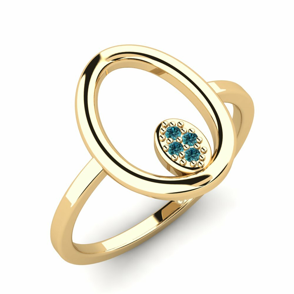 Blauwe Diamant Ringen Hogr