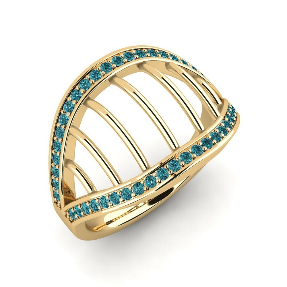Blauwe Diamant Ringen Hourg