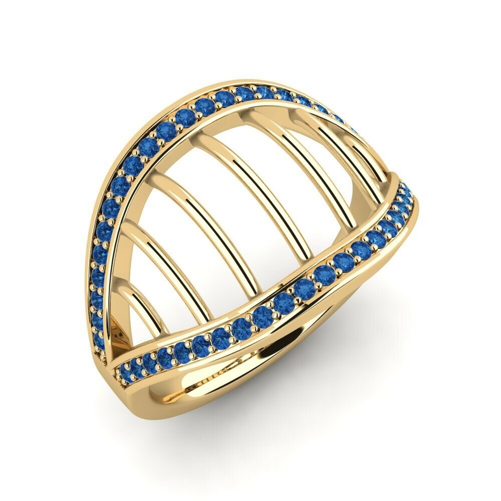 Donker Blauwe Zirkoon Ringen Hourg