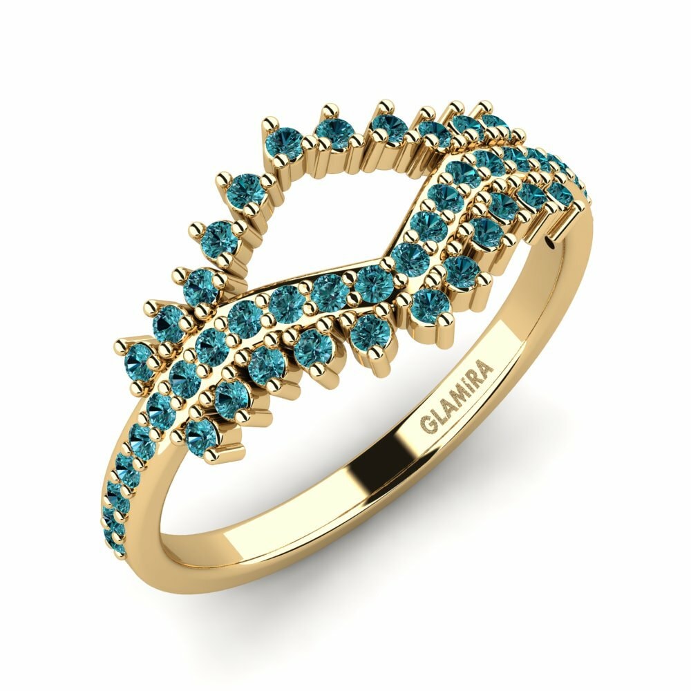 Blauwe Diamant Ringen Hyan