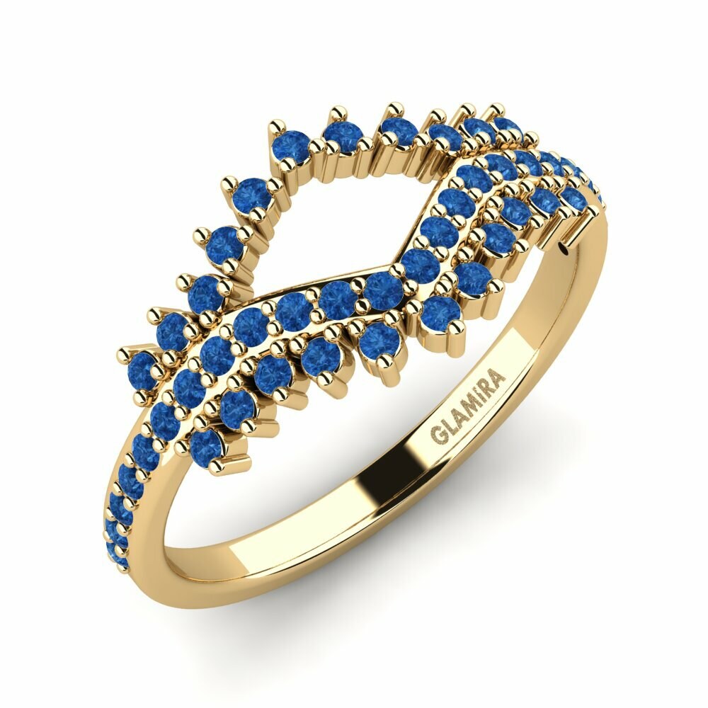Donker Blauwe Zirkoon Ringen Hyan