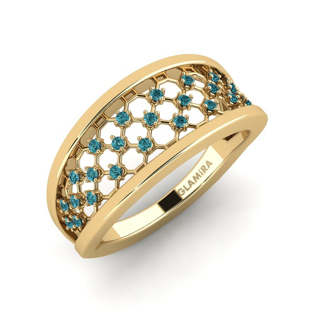 Blauwe Diamant Ringen Icgen