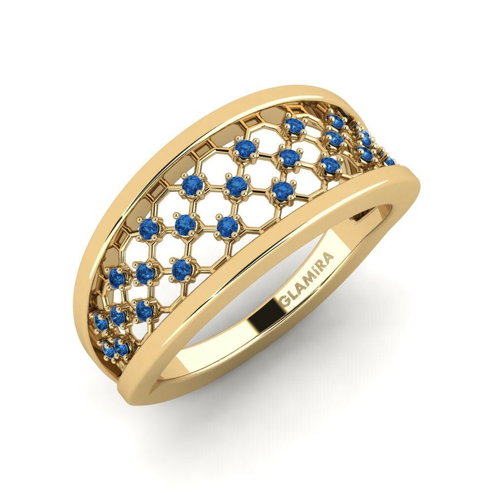 Donker Blauwe Zirkoon Ringen Icgen