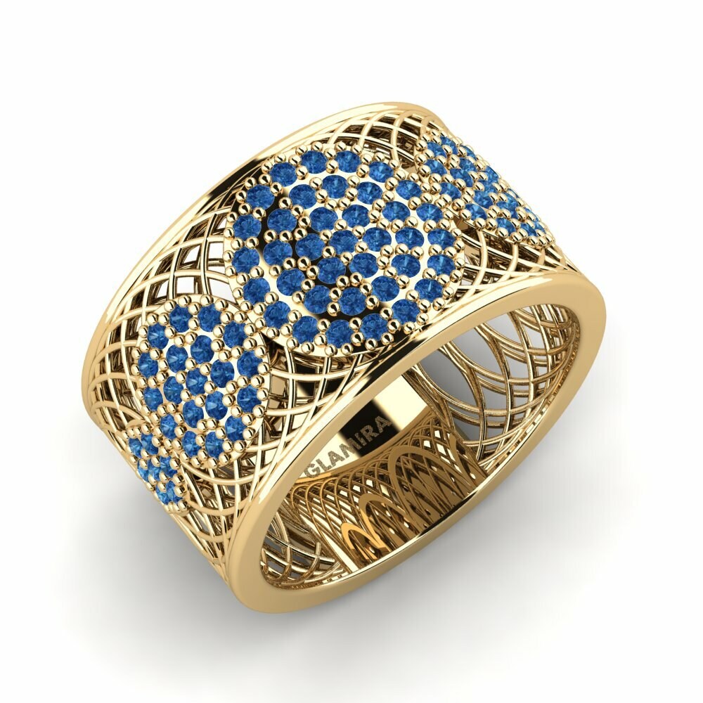 Donker Blauwe Zirkoon Ringen Iduna