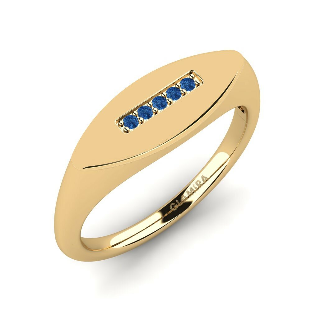 Donker Blauwe Zirkoon Ringen Illibol
