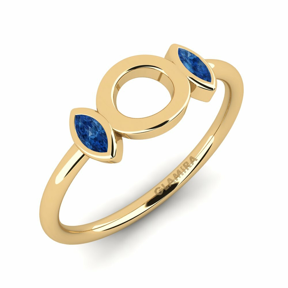 Donker Blauwe Zirkoon Ringen Isikhathi