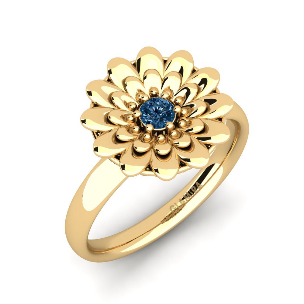 Blauwe Diamant Ringen Izzle