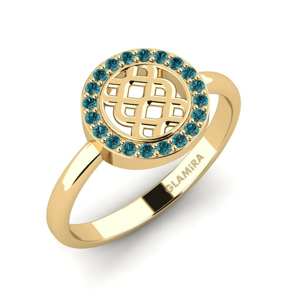 Blauwe Diamant Ringen Jinat
