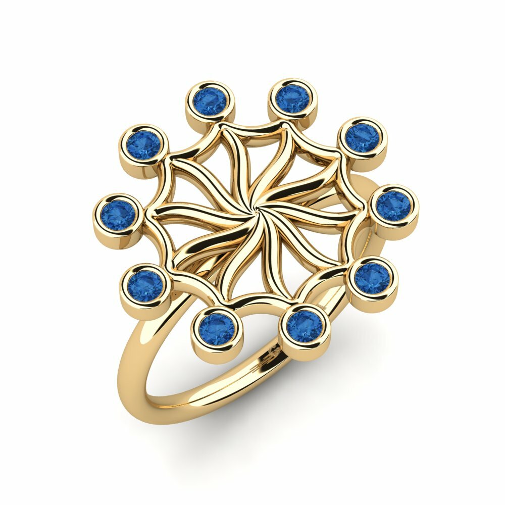 Donker Blauwe Zirkoon Ringen Jochot