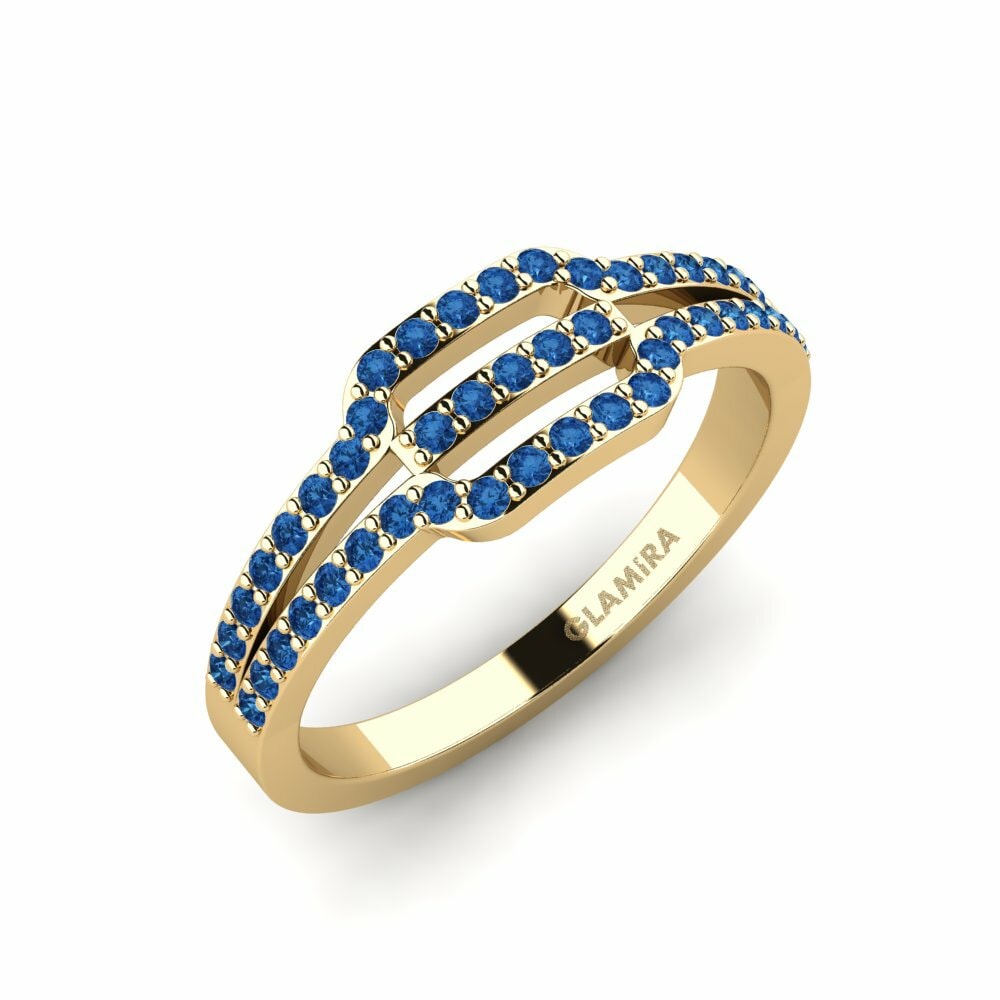 Donker Blauwe Zirkoon Ringen Kayogit