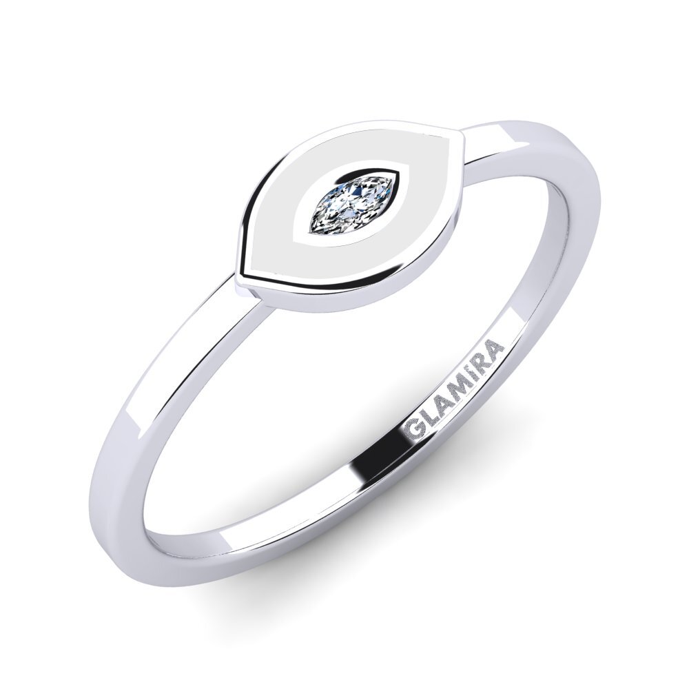 Oro Bianco 750 Anello Knosta