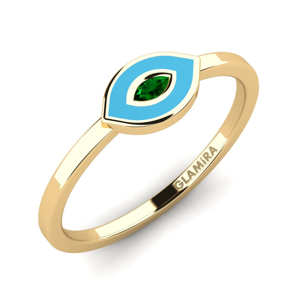 Grüner Zirkonia Ring Knosta