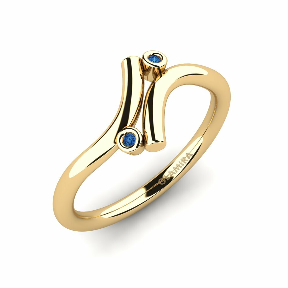 Donker Blauwe Zirkoon Ringen Koppelle