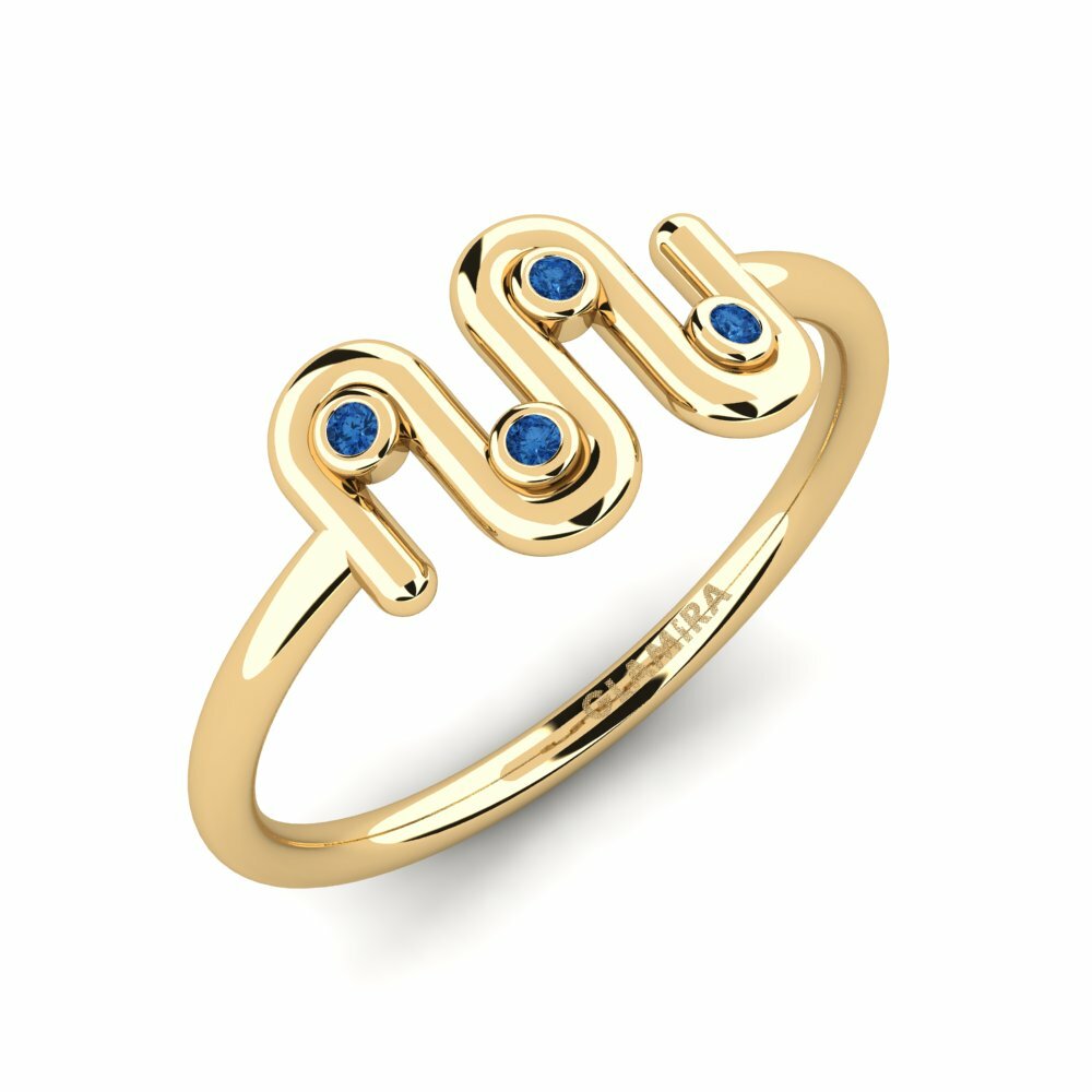 Donker Blauwe Zirkoon Ringen Koyokay