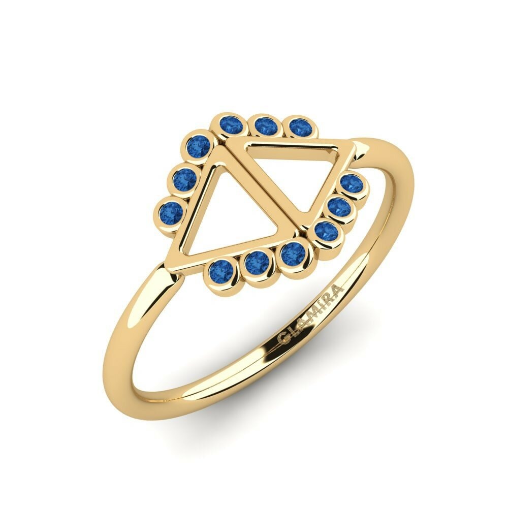 Donker Blauwe Zirkoon Ringen Lauschterx