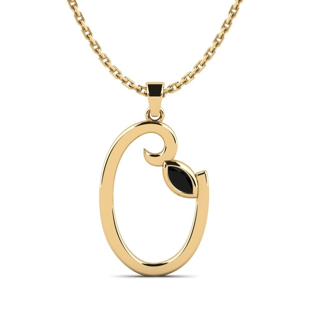Diamante Negro Colgante de Mujer Tierou
