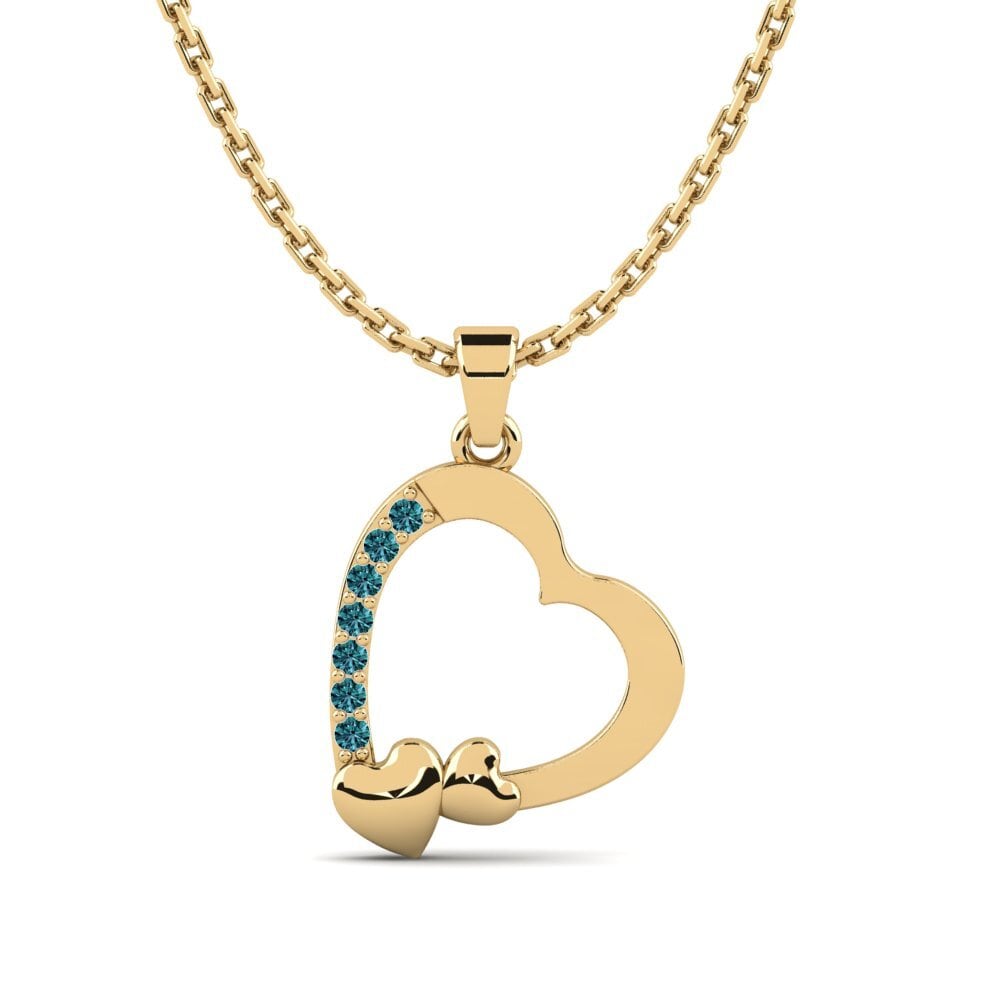 Blue Diamond Women's Pendant Tilfde