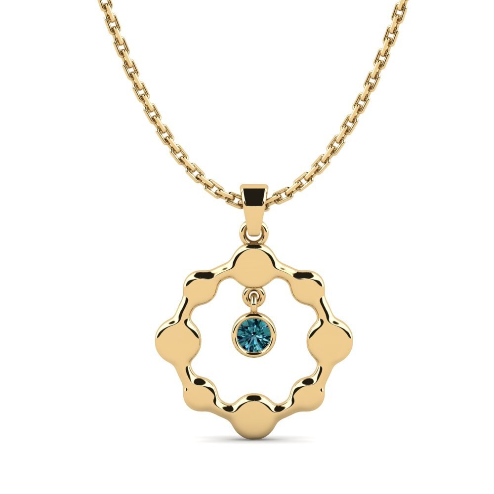 Blue Diamond Women's Pendant Tnegilli