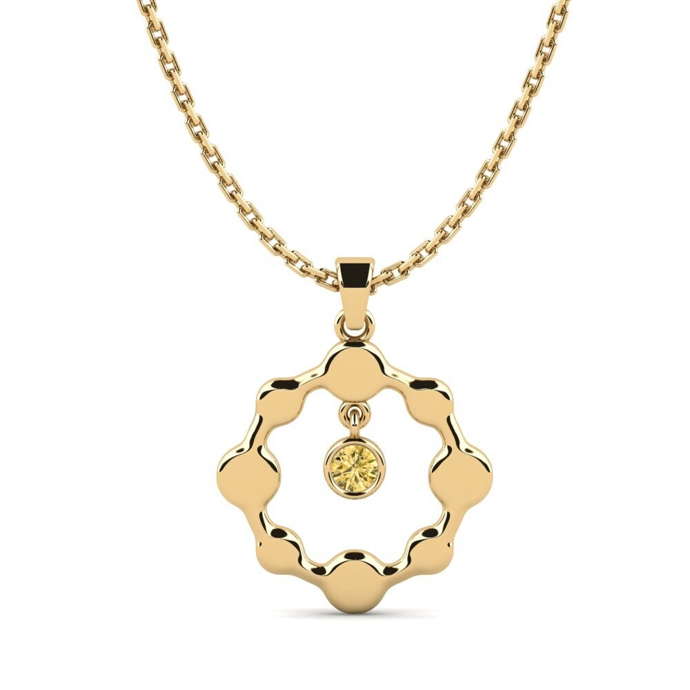 Gele Diamant Dames Hanger Tnegilli
