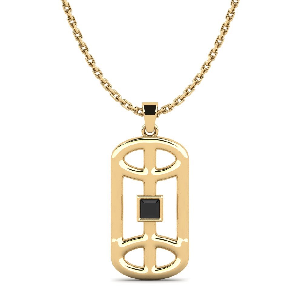 Diamante Negro Colgante de Mujer Trush