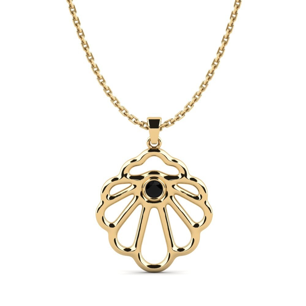 Diamante Negro Colgante de Mujer Ualyuso