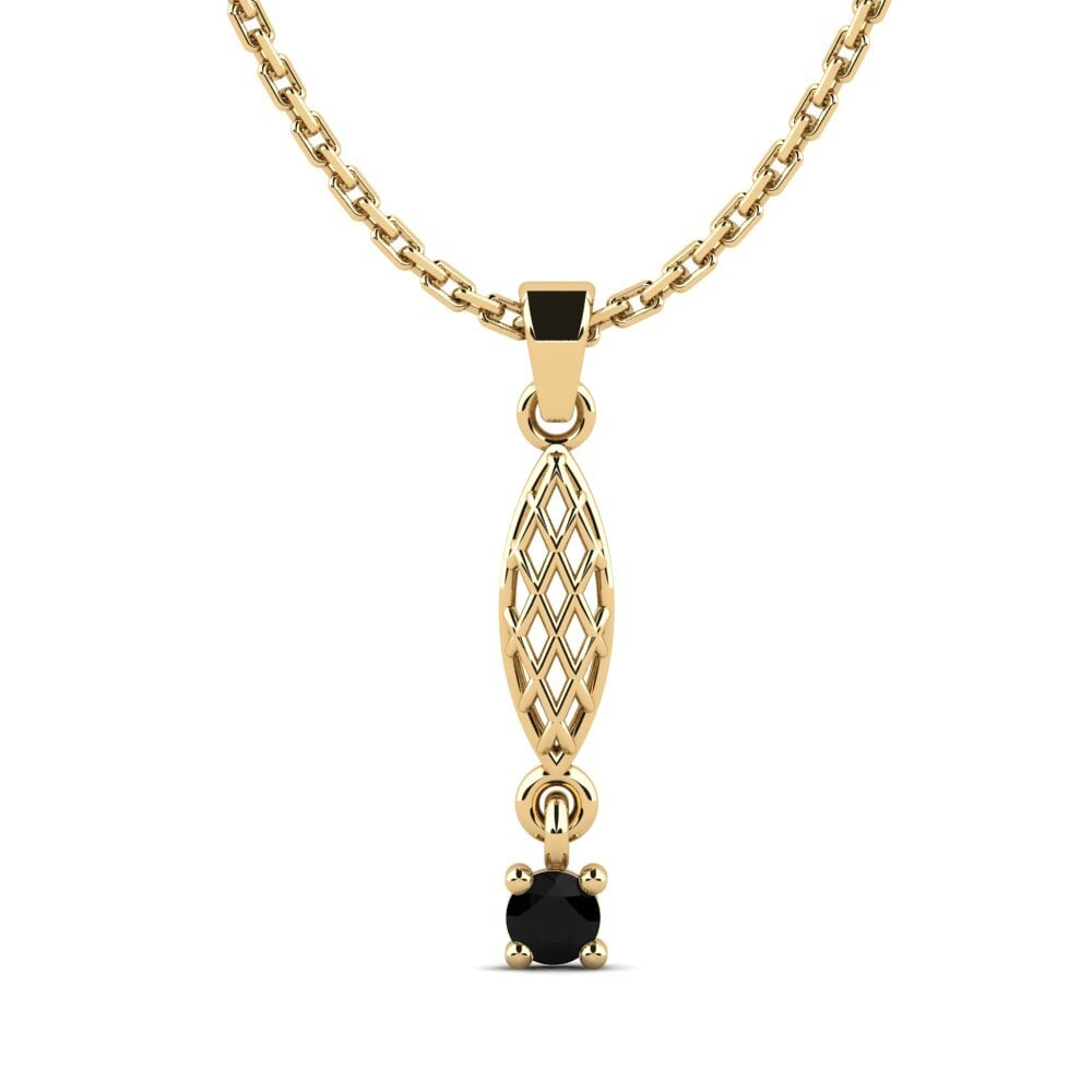 Diamante Negro Colgante de Mujer Urtism