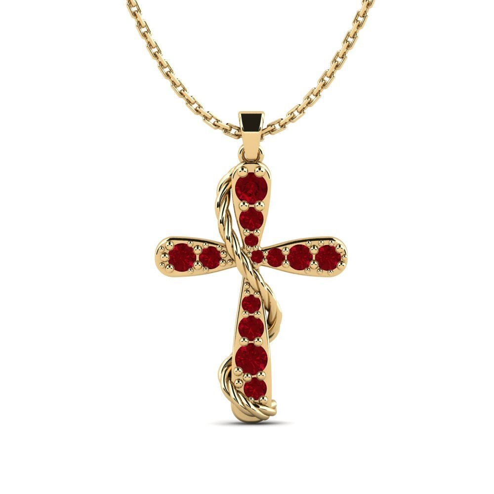 Red Zirconia Women's Pendant Vitionse