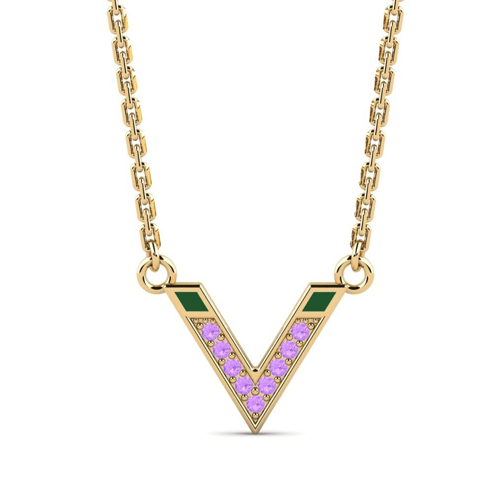 Amethyst Women's Necklace Voquevqu