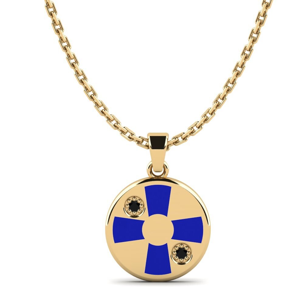 Diamante Negro Colgante de Mujer Vwan