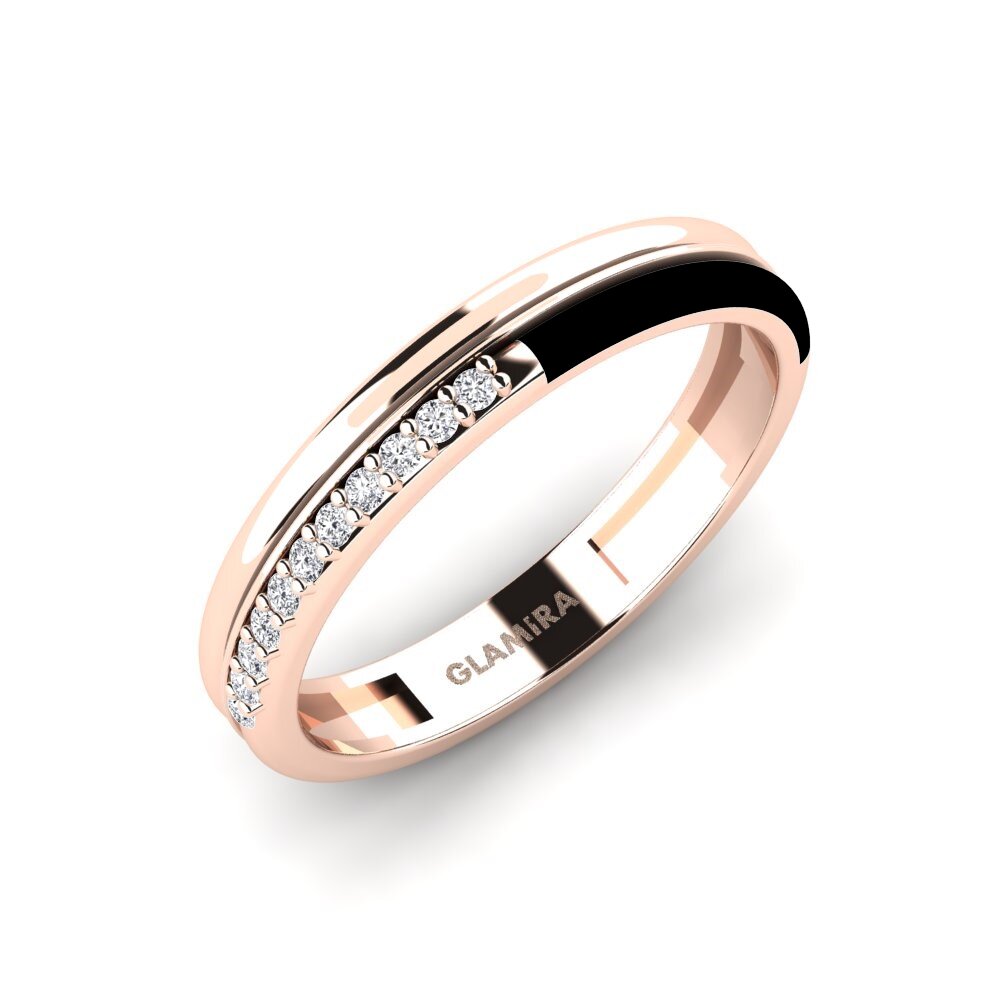 14k Oro Rosa Anillo Anafi