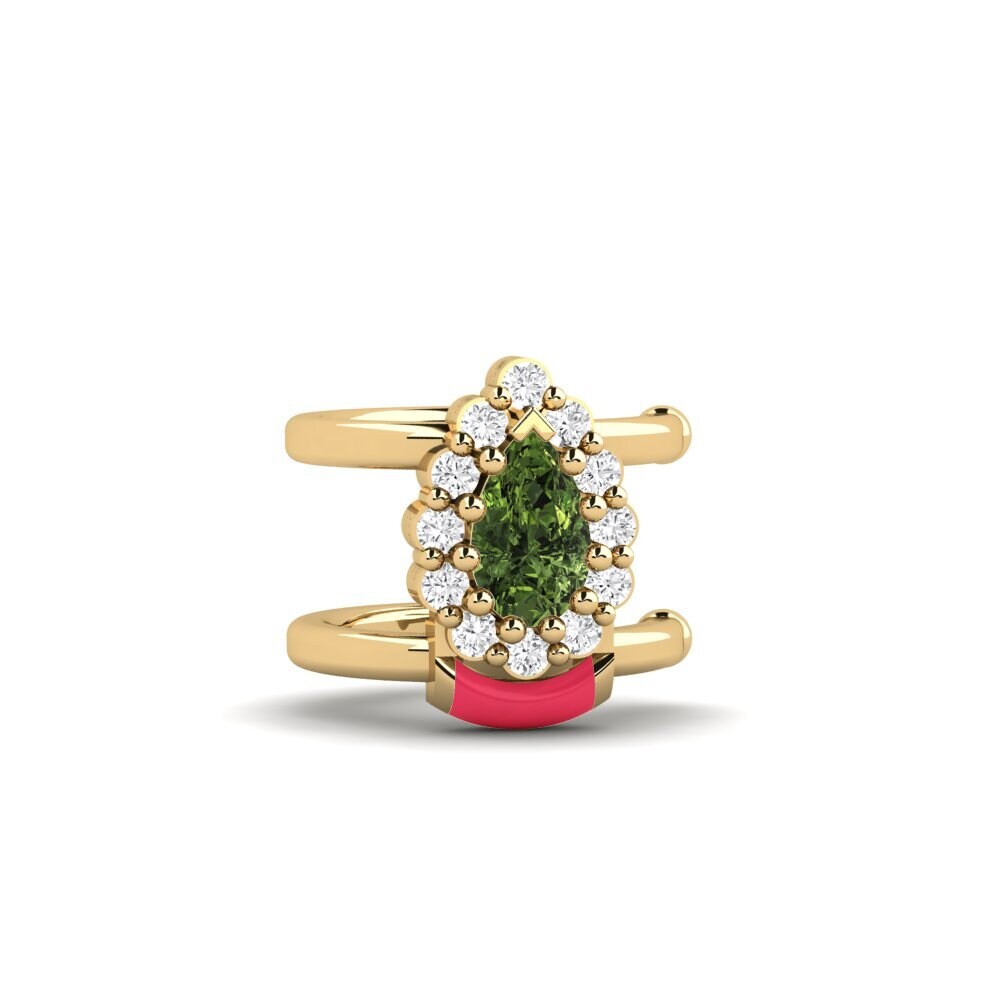 Zafiro Verde Pendiente de mujer Andover