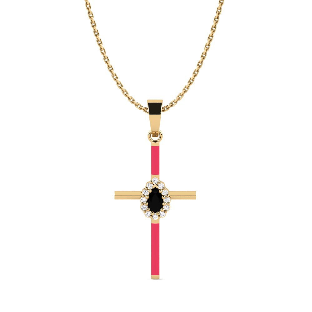 Onyx Noir Pendentif pour femme Doerun
