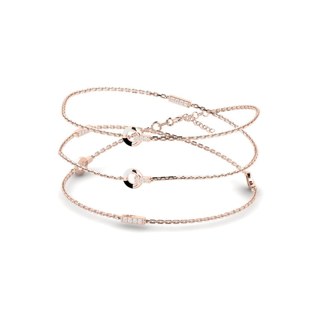 ステーション 14k レッドゴールド ネックレス